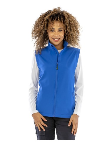 RES-R902F-Womens Recycled 2-Layer Printable Softshell Bodywarmer